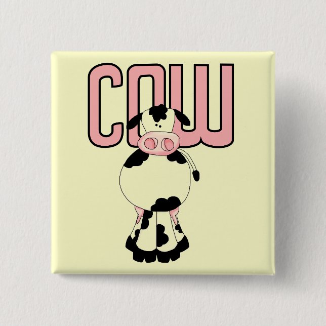 Cow Tshirts and Gifts Button (Front)