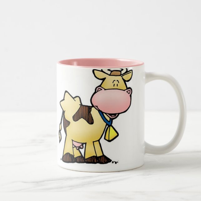 COW Two-Tone COFFEE MUG (Right)