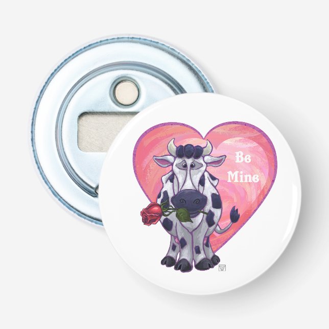 Cow Valentine's Day Bottle Opener (Front)