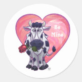 Cow Hearts Valentines stickers