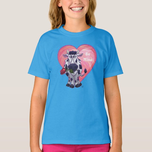 Cow Valentine's Day T-Shirt (Front)
