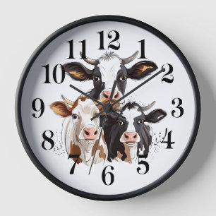 Cow Wall Clock