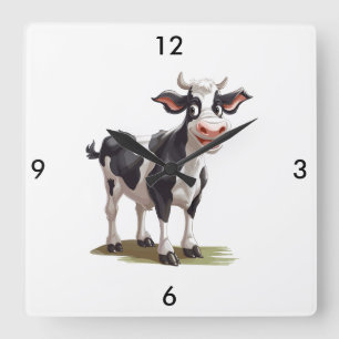 Cow Wall Clock