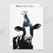 Cow Wants to Party! Invitation (Front/Back)