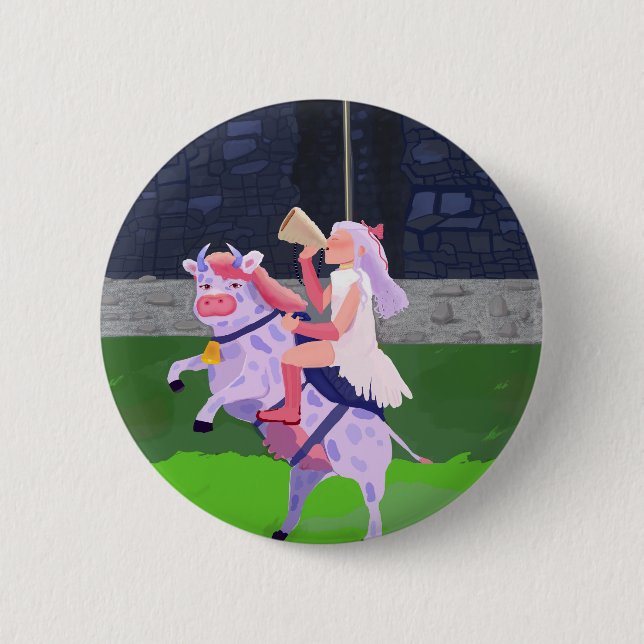 Cow warrior button (Front)
