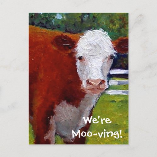 COW WERE MOVING CARD
