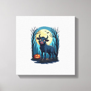 Cow Werewolf Transformation Canvas Print