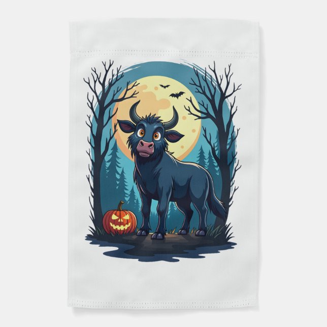 Cow Werewolf Transformation Garden Flag (Front)