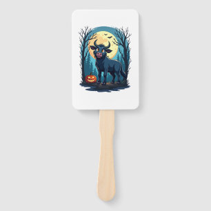 Cow Werewolf Transformation Hand Fan