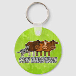 cow whisperer keychain