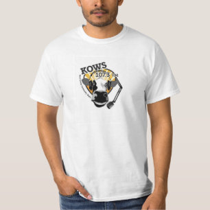 cow with microphone, KOWS Radio T-Shirt