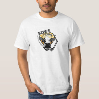 cow with microphone, KOWS Radio T-Shirt