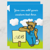 Cow with Sign (Front/Back)