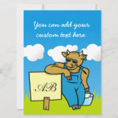 Cow with Sign (Front)