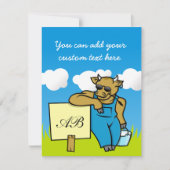 Cow with Sign (Front)