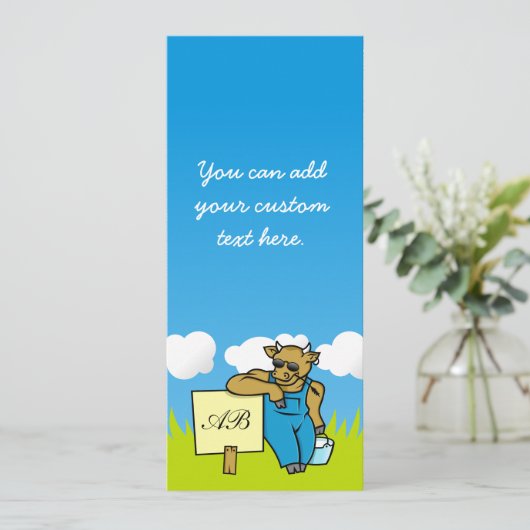 Cow with Sign (Standing Front)