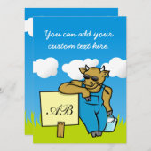 Cow with Sign (Front/Back)