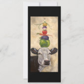 Cow with veggies flat card (Front)