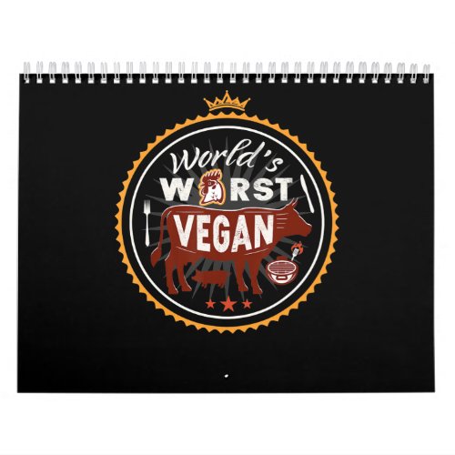 Cow Worlds Worst Vegan Meat BBQ Calendar