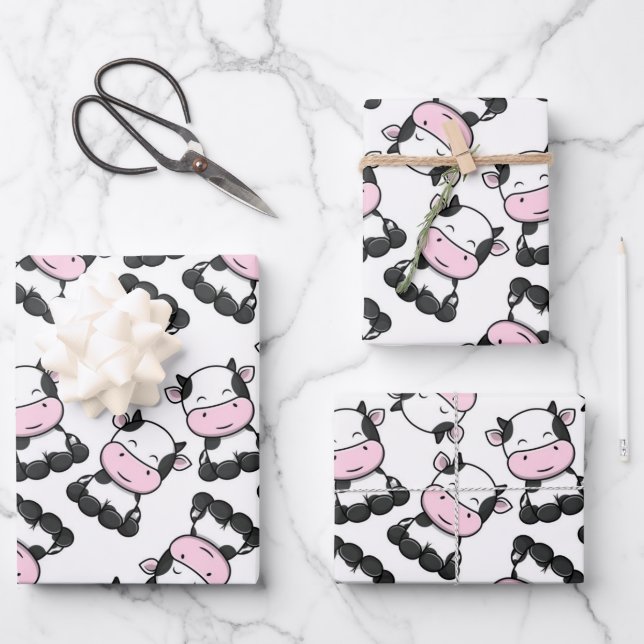 Cow Wrapping Paper Sheets (Front)