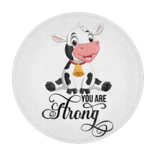  Cow You Are Strong Cutting Board