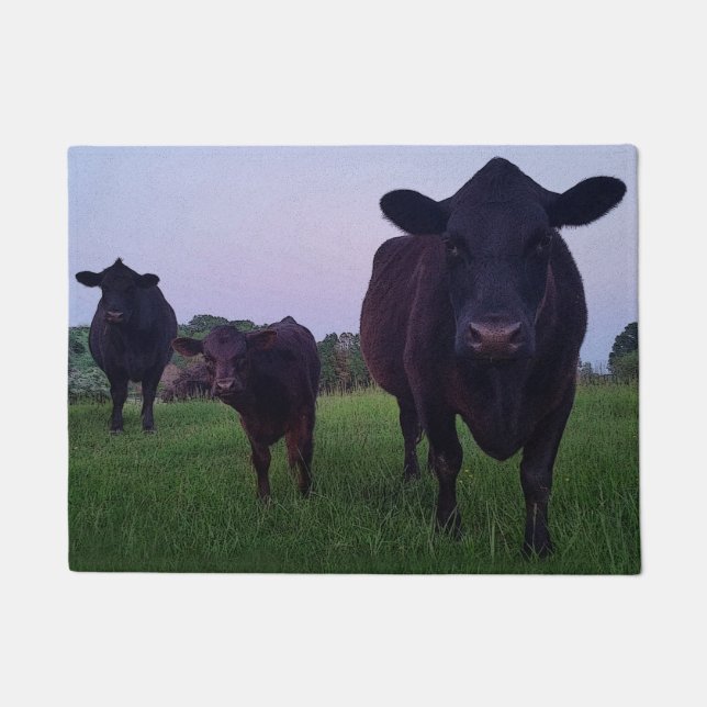 Cow Yup Cow! Door Welcome Mat (Front)