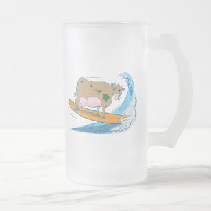 CoWaBuNgA Frosted Glass Beer Mug