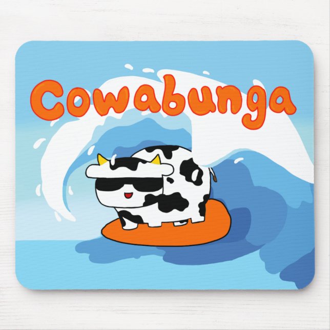Cowabunga mousemat mouse pad (Front)