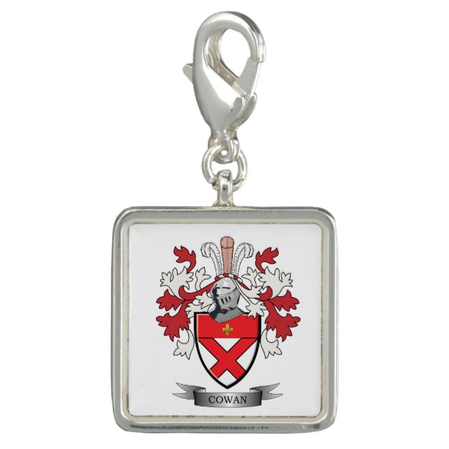 Cowan Family Crest Coat of Arms Charm (Front)
