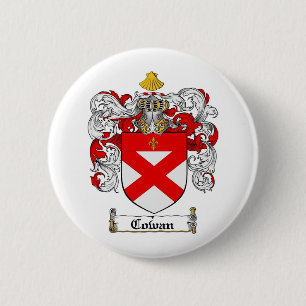 COWAN FAMILY CREST - COWAN COAT OF ARMS BUTTON
