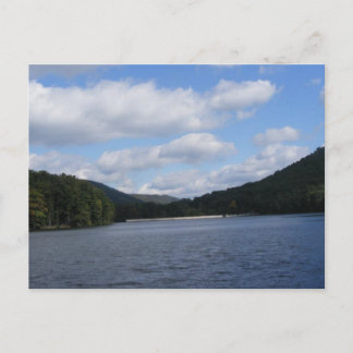 cowans gap state park pennsylvania lake trees postcard