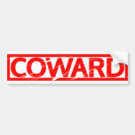 Coward Stamp Bumper Sticker