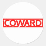 Coward Stamp Classic Round Sticker