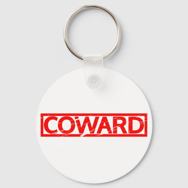 Coward Stamp Keychain (Front)