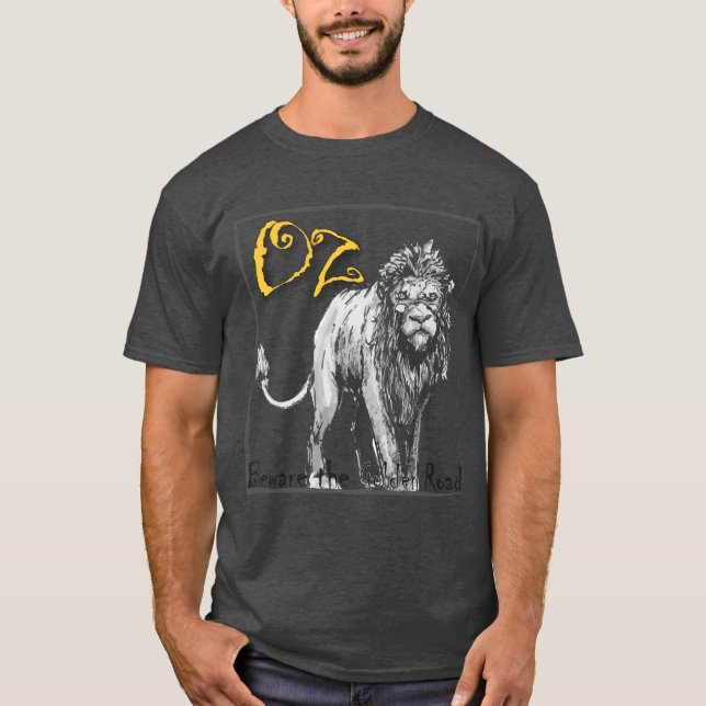 Cowardly lion from OZ T-Shirt (Front)