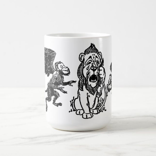 Cowardly Lion, Winged Flying Monkeys Wizard of Oz Coffee Mug (Center)