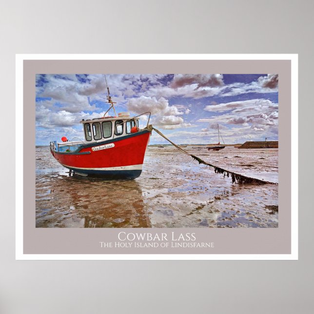Cowbar Lass, Lindisfarne Poster (Front)
