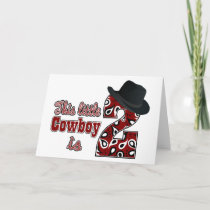 Cowboy 2nd Birthday Card