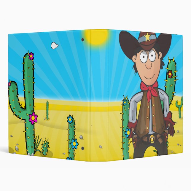 Cowboy 3 Ring Binder (Background)