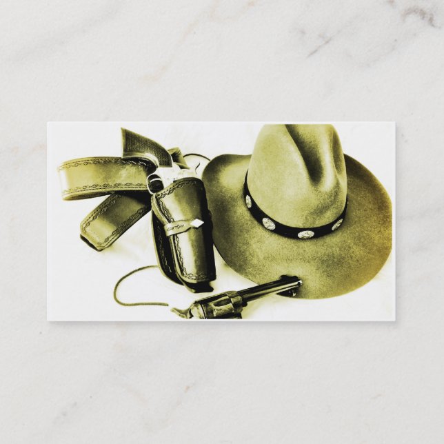 Cowboy Action Shooting Fast Draw Business Card