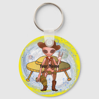 Cowboy Alien keychain