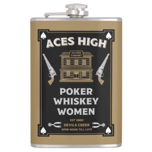 Cowboy American Frontier Saloon Flask