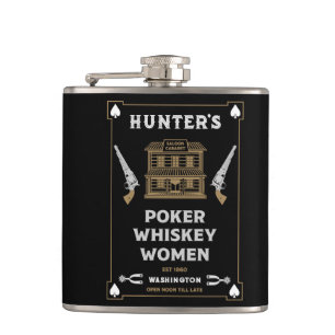 Cowboy American Frontier Saloon Flask