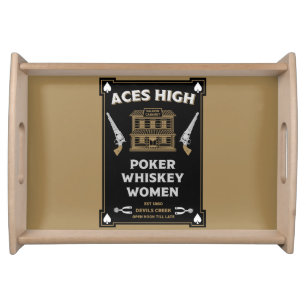 Cowboy American Frontier Saloon Serving Tray