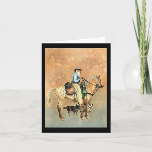 Cowboy and Appaloosa Birthday Card