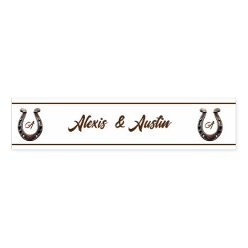 Cowboy  And Bride Western Style Wedding Brown Napkin Bands by DakotaInspired at Zazzle