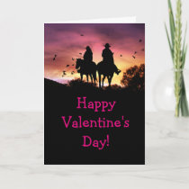 Cowboy and Cowgirl Valentine's Day Card Customize