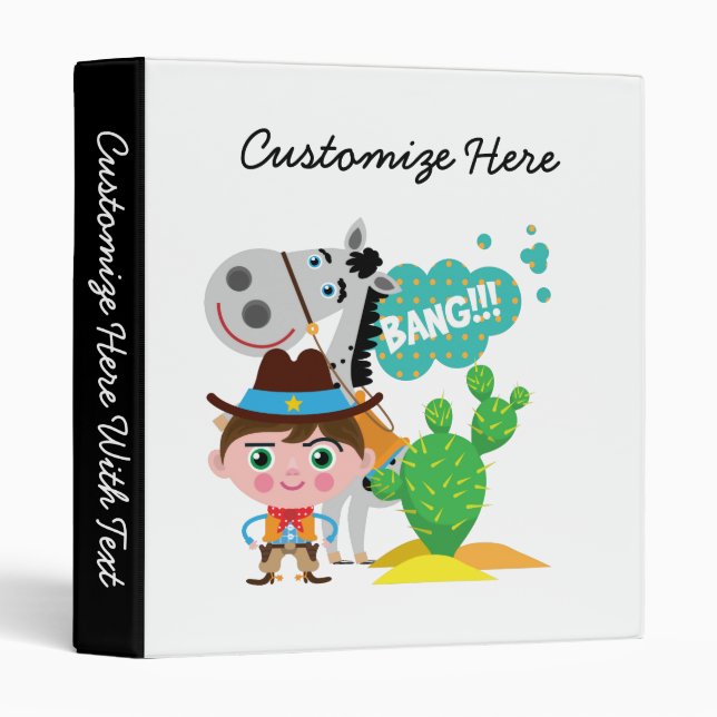 Cowboy and Horse Binder (Front/Spine)