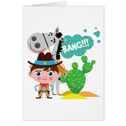 Cowboy and Horse Cards (Front)