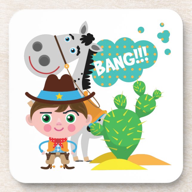 Cowboy and Horse Coaster (Front)